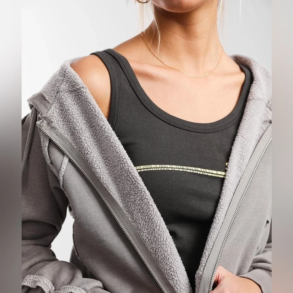 Buckle Gilded Intent Washed Zip Up Hoodie- Washed Grey- Size Large - Picture 5 of 9